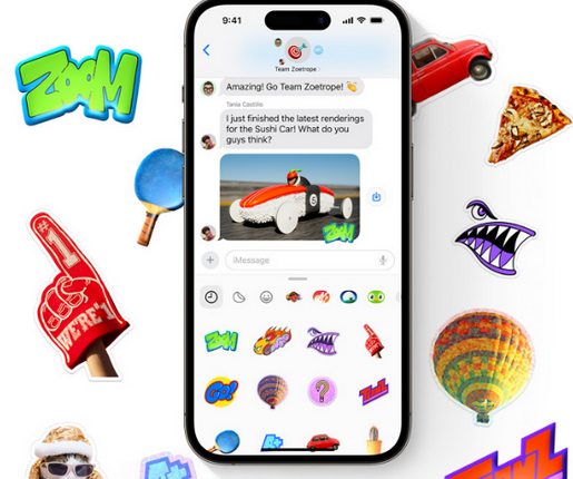 东城街道苹果电脑维修分享iOS17中的贴纸功能是什么